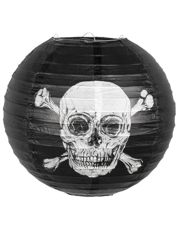 Jolly Roger Black Pirat Paper Lantern 25 cm