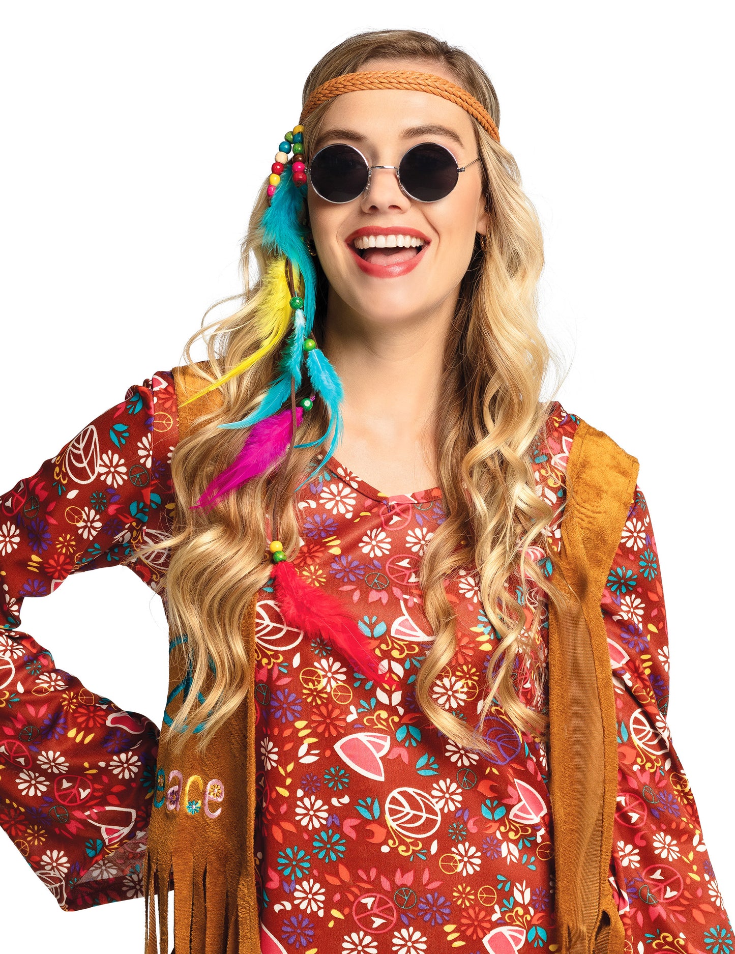 Set de 3 pahare rotunde pentru adulți hippie