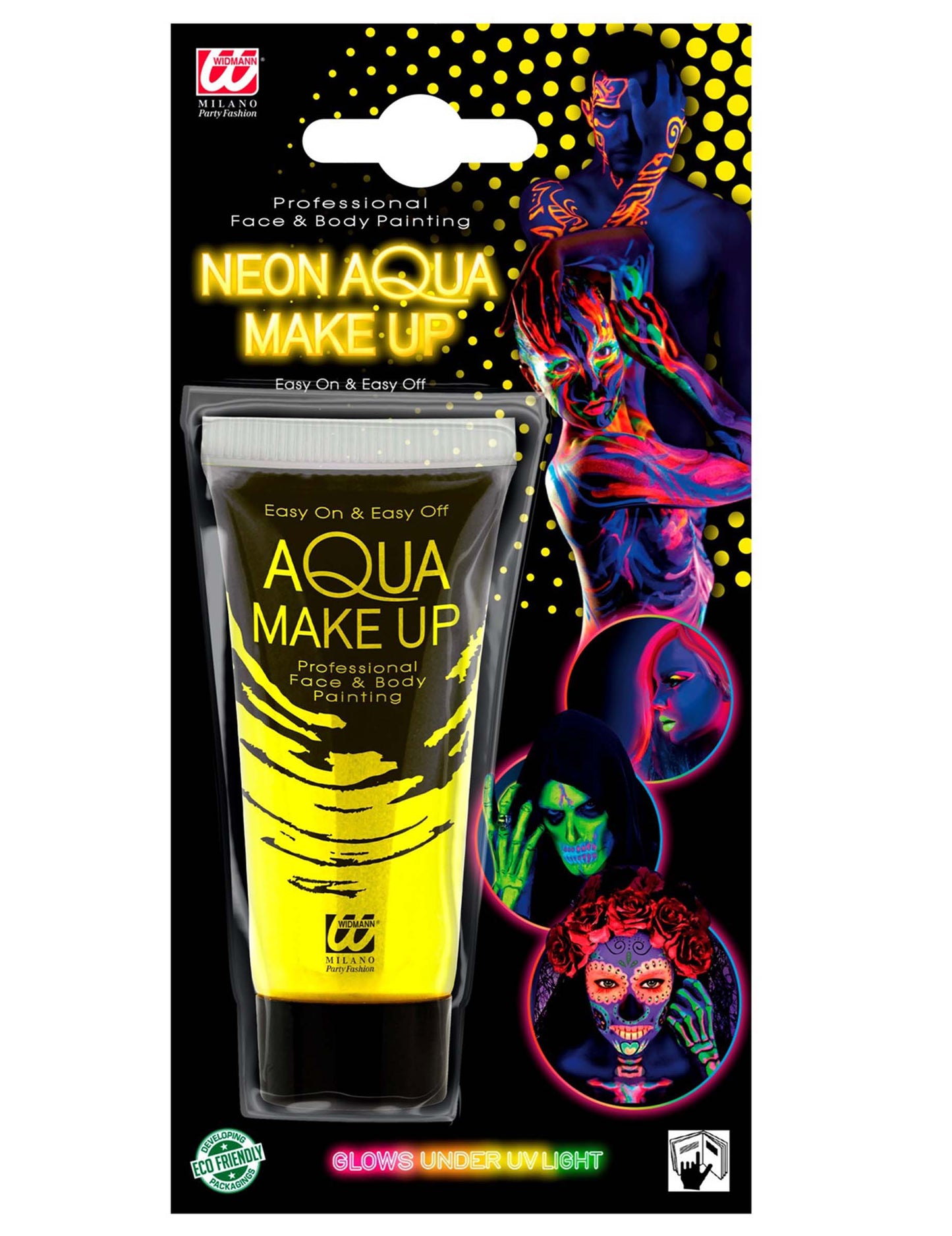 Machiaj neon galben fluo 30 ml