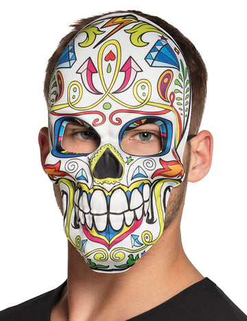 Dia Mask of Los Muertos White