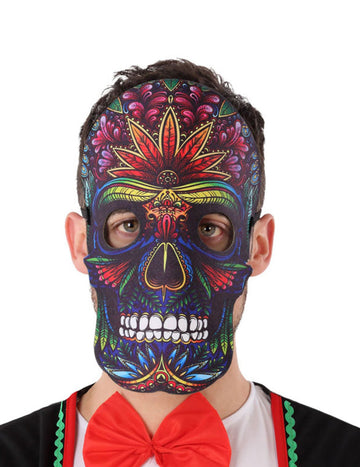 Los Muertos Dia Mask Effect din piele și Felt pentru adulți