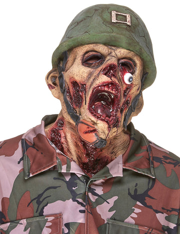 Latex Mask Soldier Zombie Adult