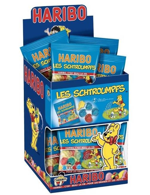 Mini bonboons smurf haribo bonboons sachet