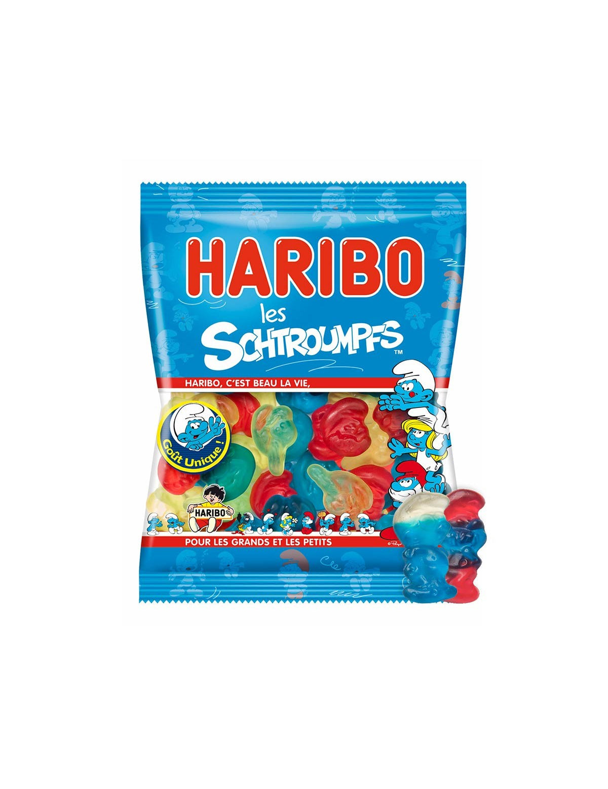 Mini bonboons smurf haribo bonboons sachet