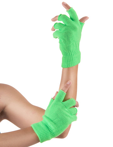 Mittens scurt fluo adult verde