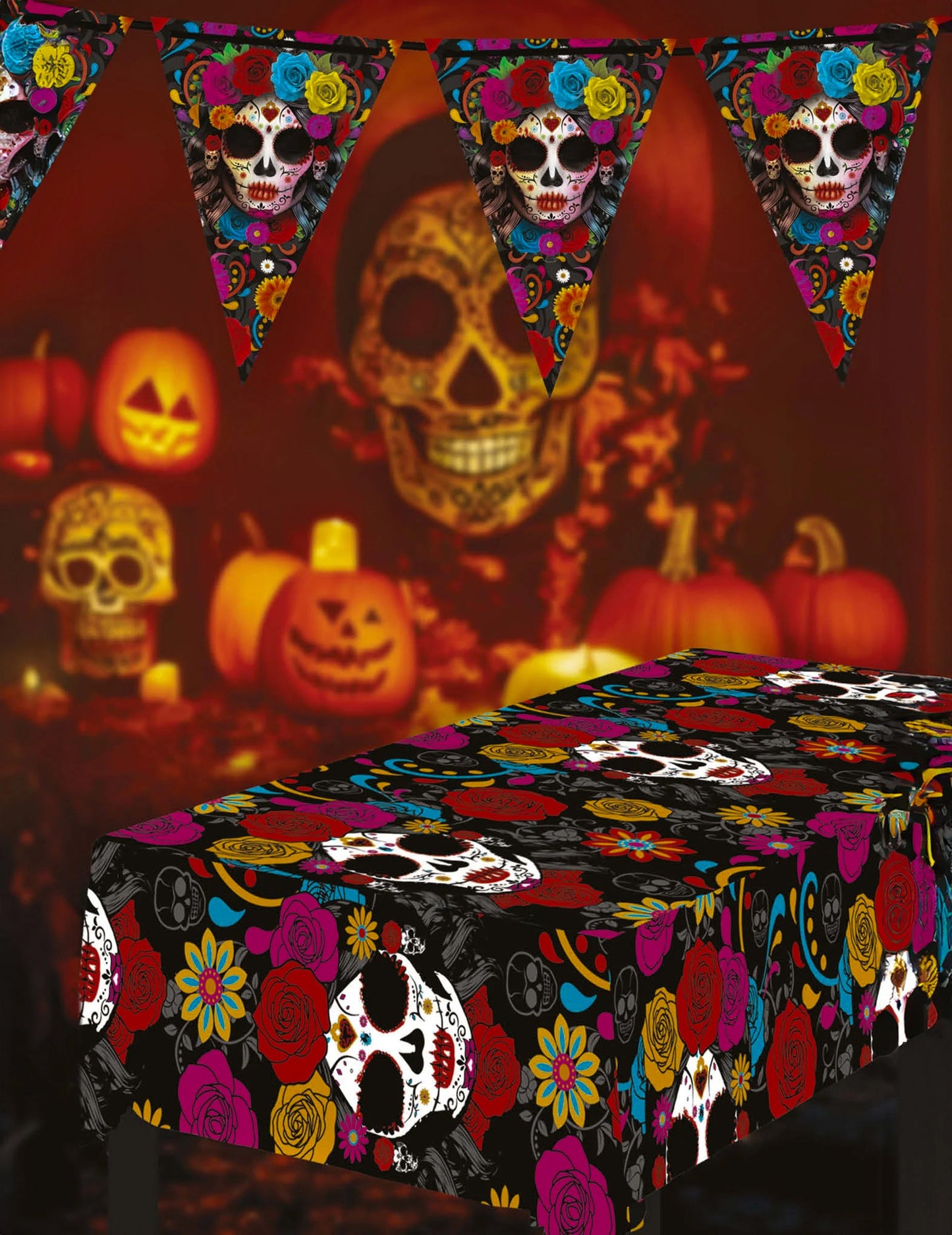 Catrina Dia de los Muertos 137 x 274 cm Tabla de masă