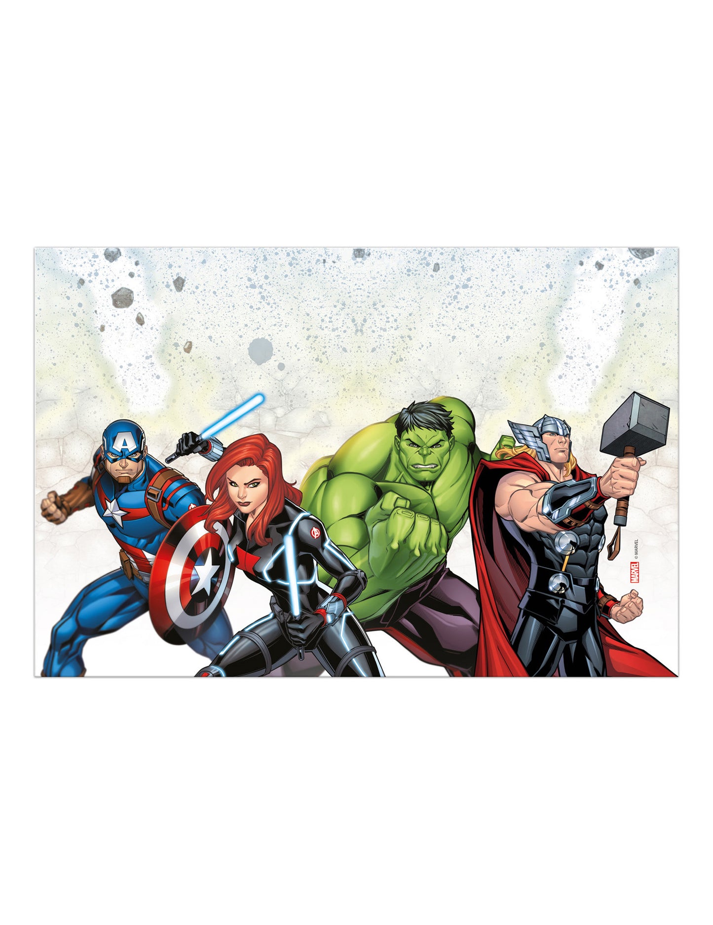 Avengers de pe masă de plastic Mighty 120 x 180 cm