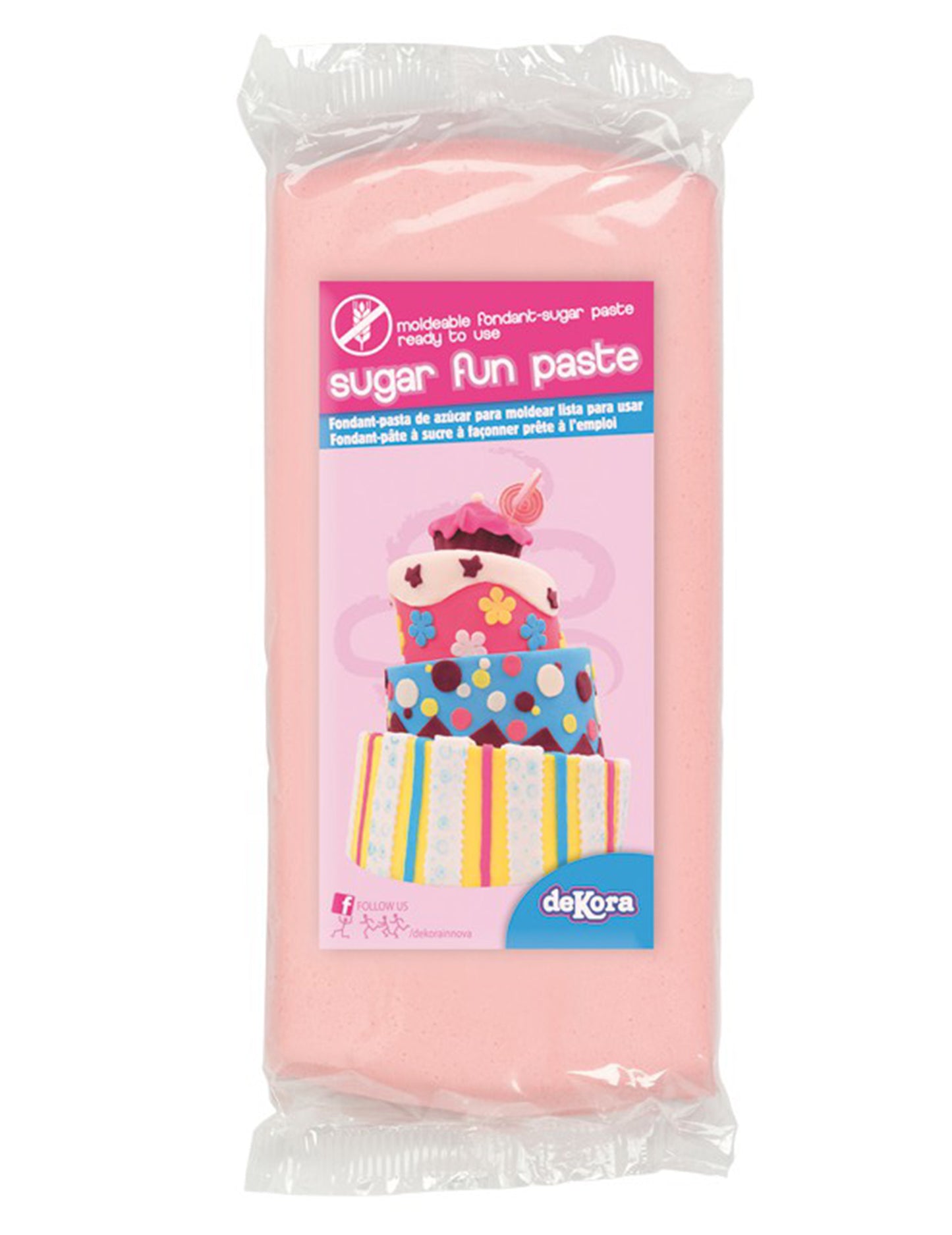 Gluten roz -Paste de zahăr fără 250 g