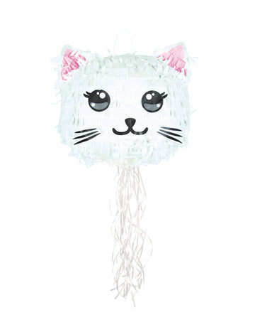 Chat alb kawai piñata 38 cm