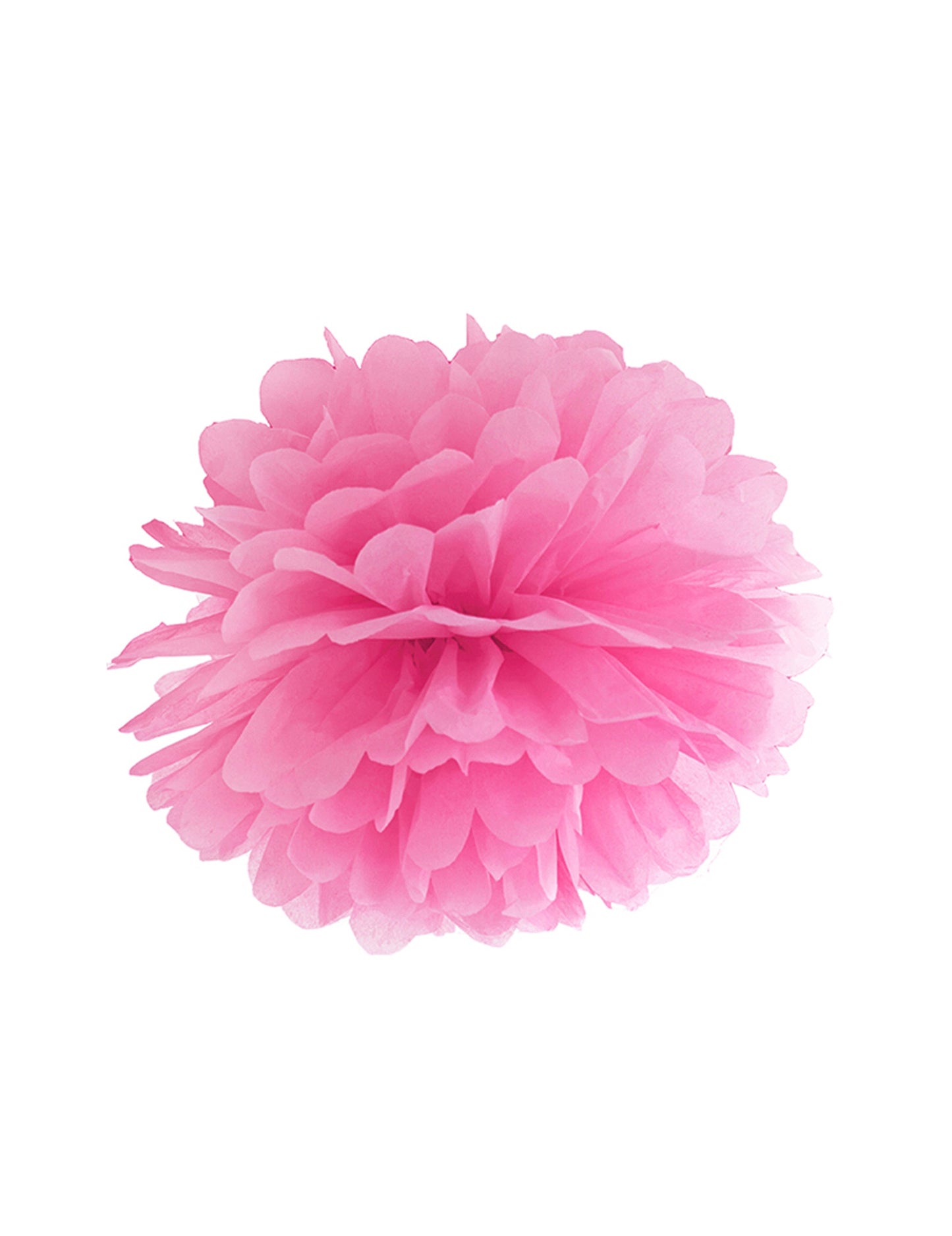 POMPON pentru a atârna în hârtie fuchsia 25 cm