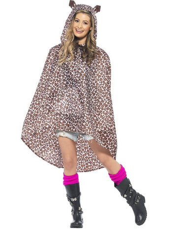 Poncho pentru leopard pentru adulți