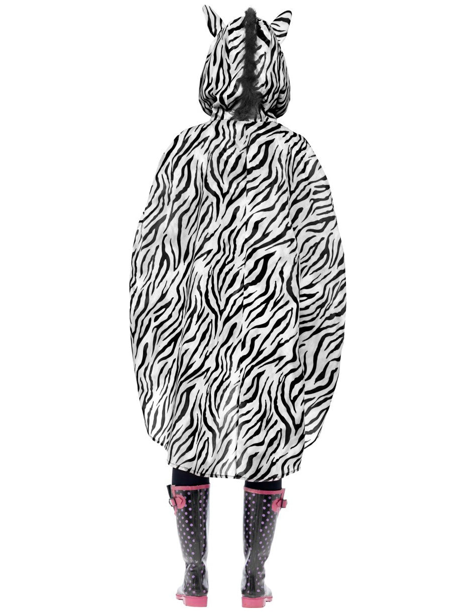 Adult Zebra Poncho