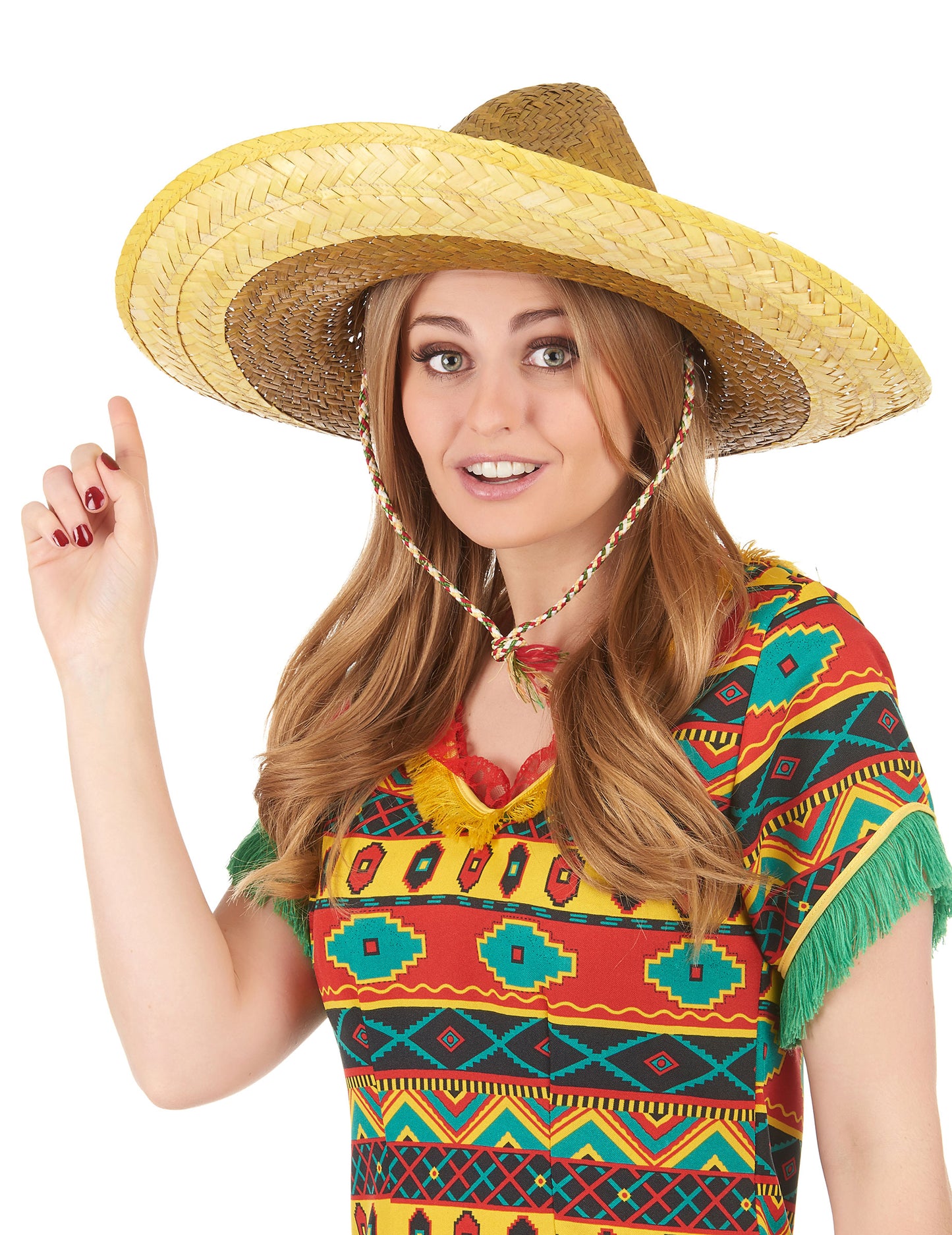 Adult galben sombrero mexican