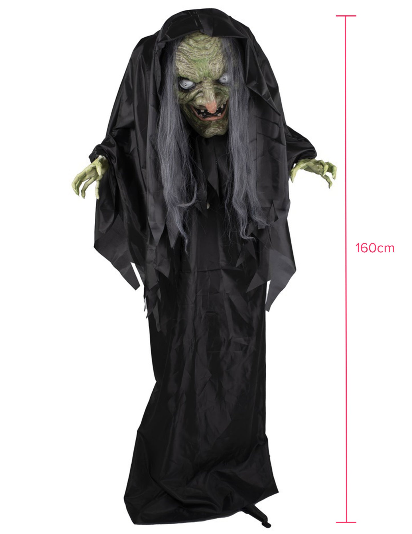 Hunchbacked Witch - Animat, Sound, Bright 160 cm