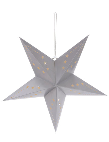 Grey Star Lantern 60 cm