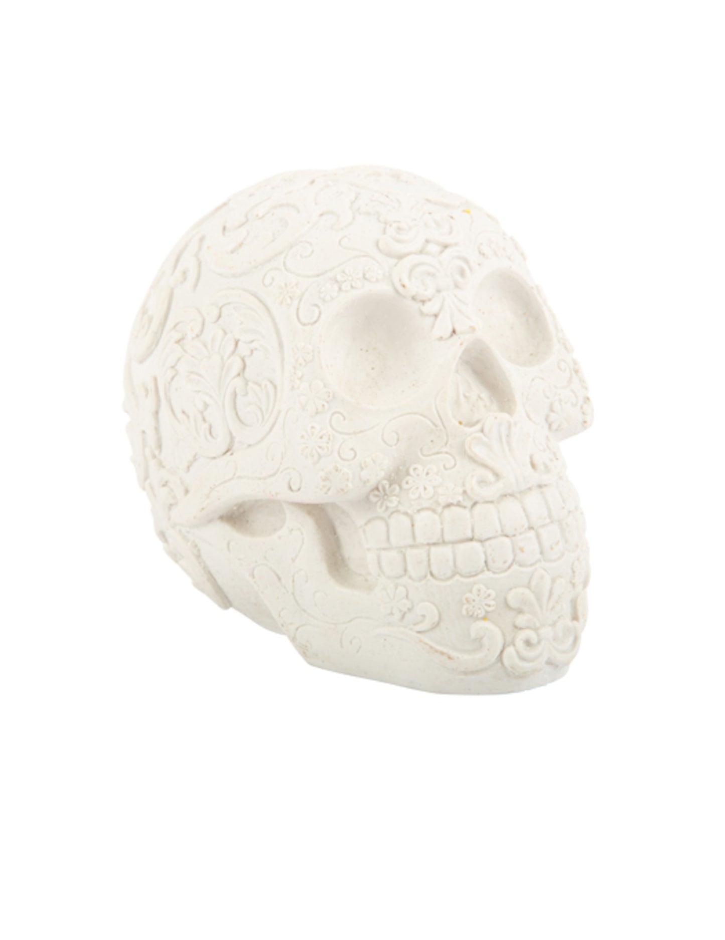 Capul de moarte albă cu ușurare Calaveras 14 cm