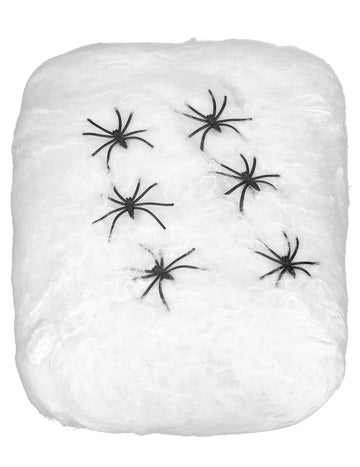 White Spider Web cu păianjeni 100 g Halloween