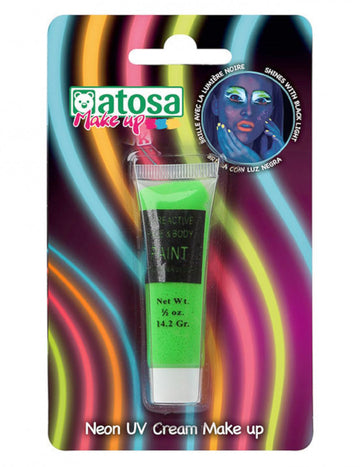 Uv verde neon de machiaj