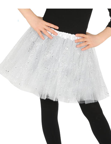 TUTU alb cu Girl Glitter