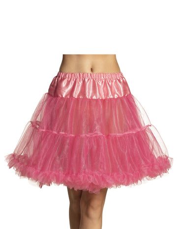 Petticoat roz la mijlocul lung