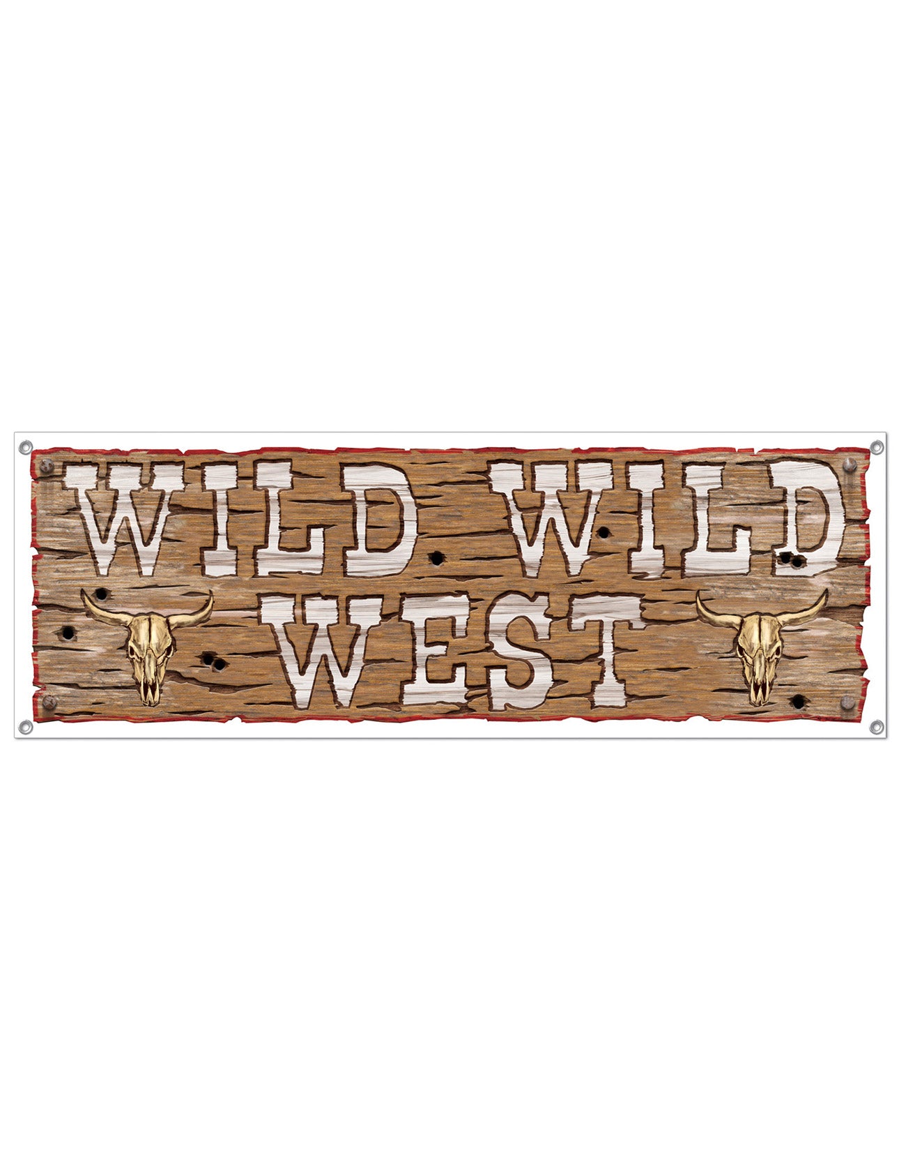 Wild Wild West 1,5 m x 53,3 cm Banner din plastic